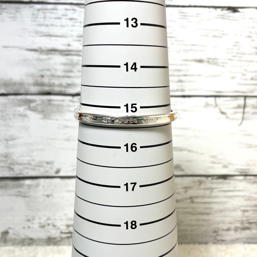 【極美品】ティファニー　ナロー1837 カフバングル　925 箱、巾着袋付属