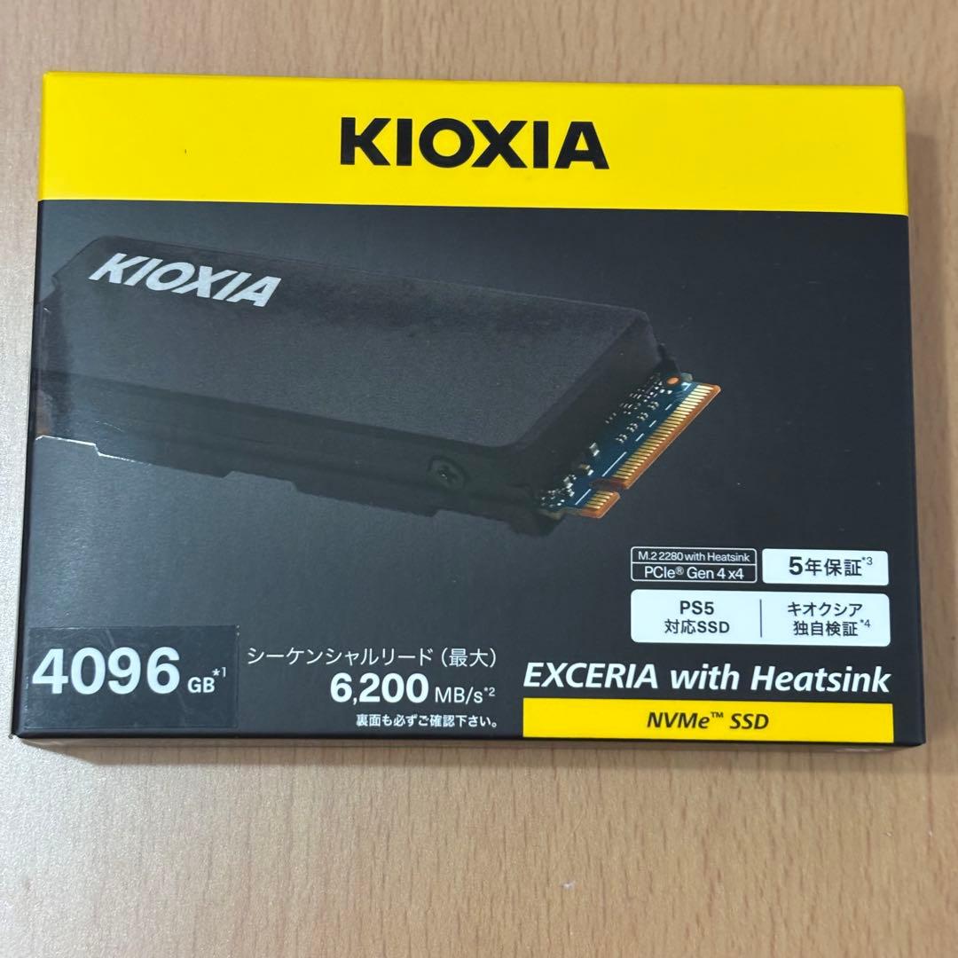 内蔵型SSD KIOXIA EXCERIA with Heatsink SSD 4TB