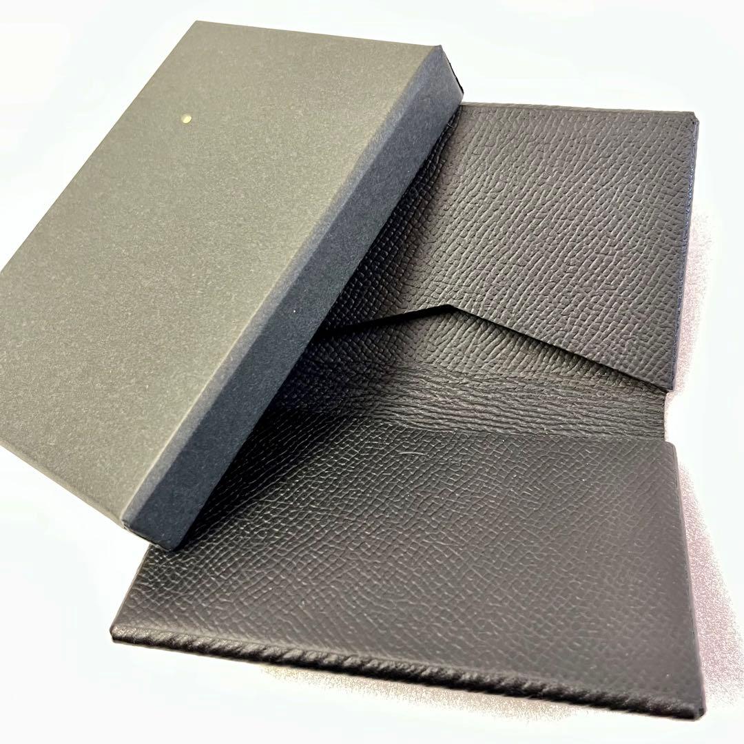 【GW限定価格】 T•MBH 葉合せ 名刺カードケース ヴォリンカ 黒