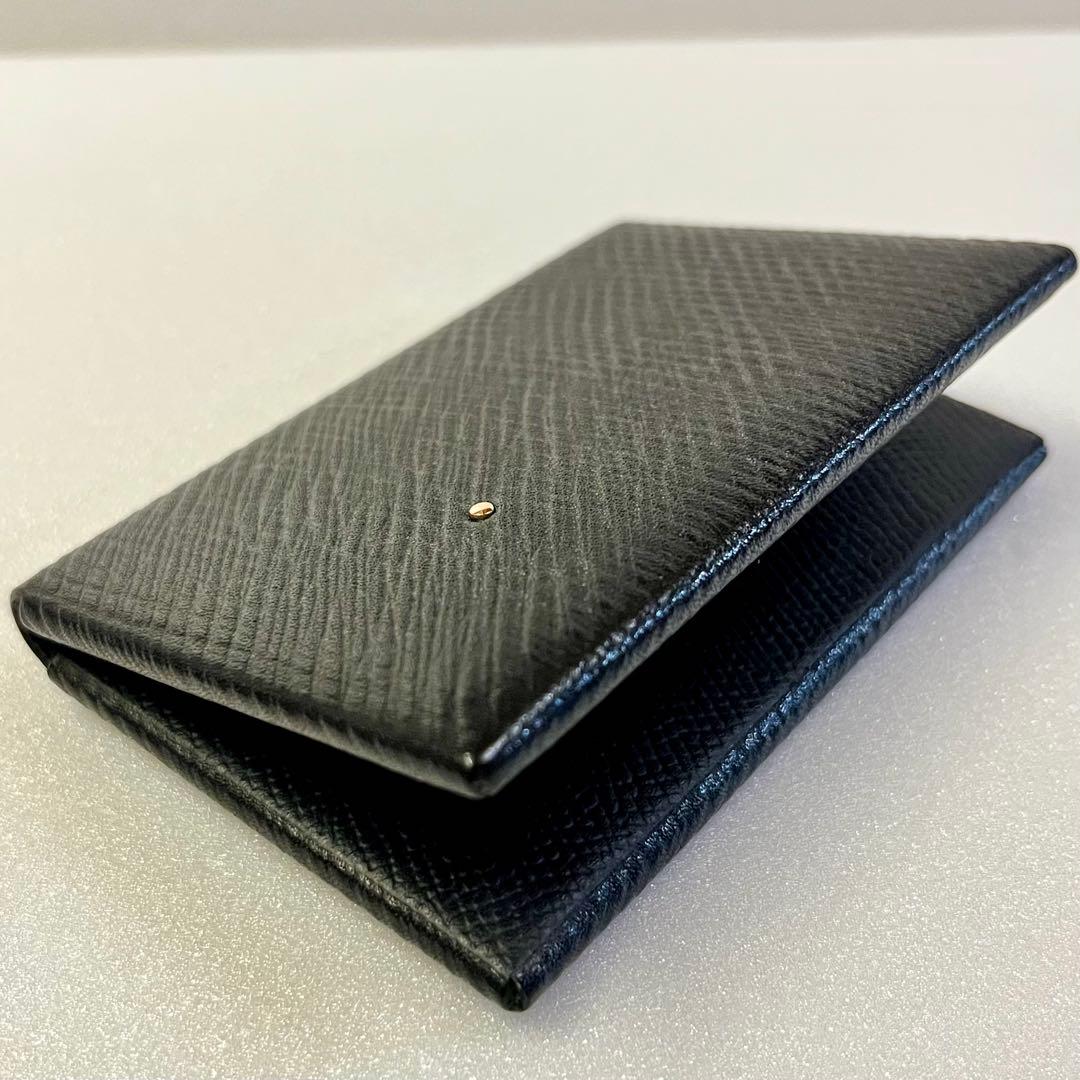 【GW限定価格】 T•MBH 葉合せ 名刺カードケース ヴォリンカ 黒