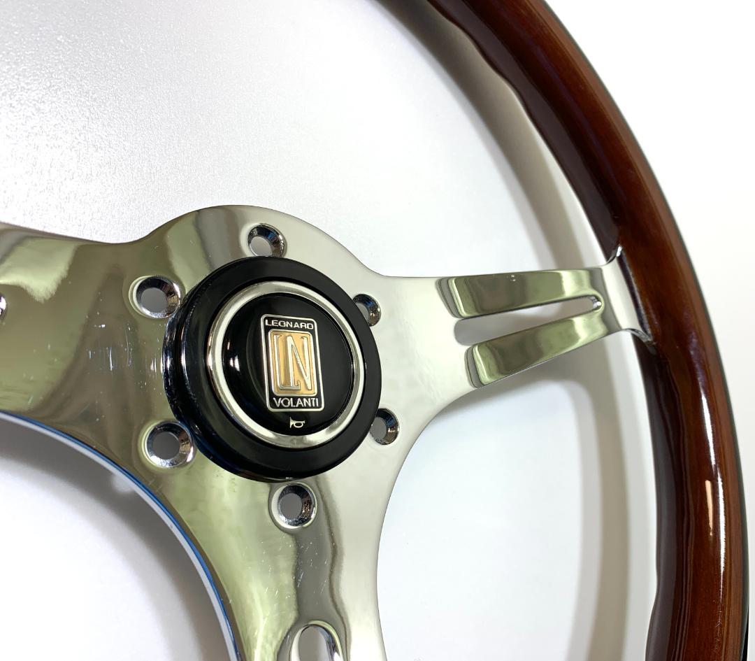 ウッド ステアリング 美品 ホーンボタン付 当時物 希少 ナルディ モモ