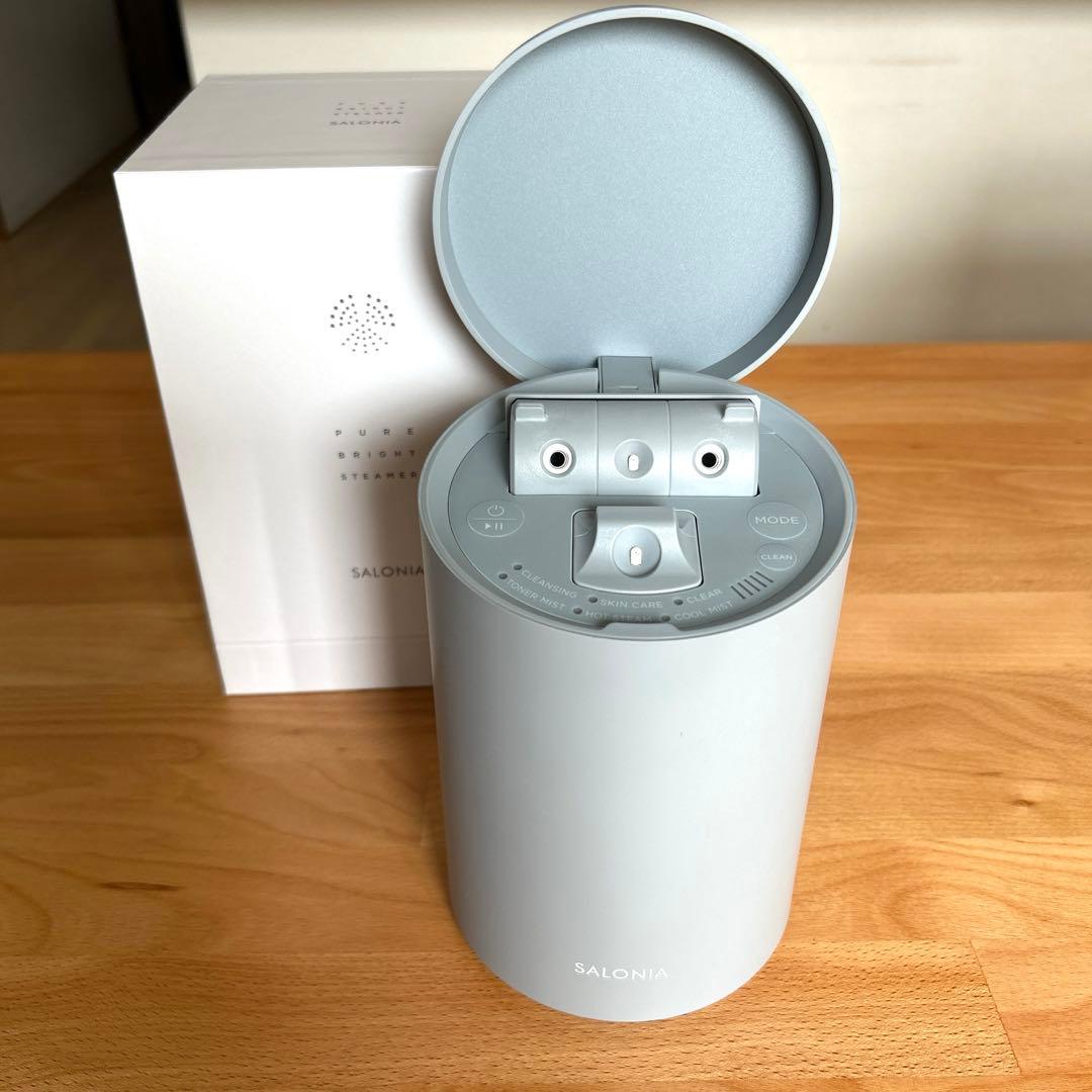 【ほぼ新品】SALONIA ピュアブライトスチーマー