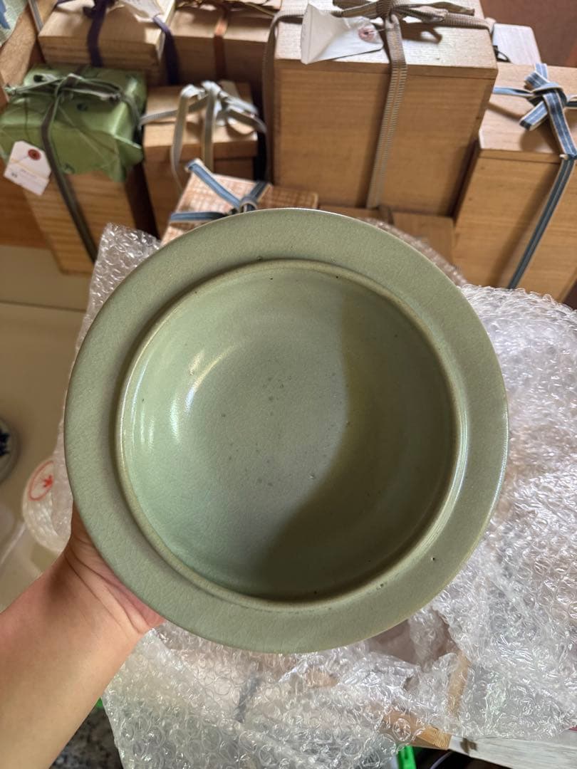 ‼️Salvia Shop‼️リサイクルFORT‼️旧家から直送唐物①‼️汝窯平鉢