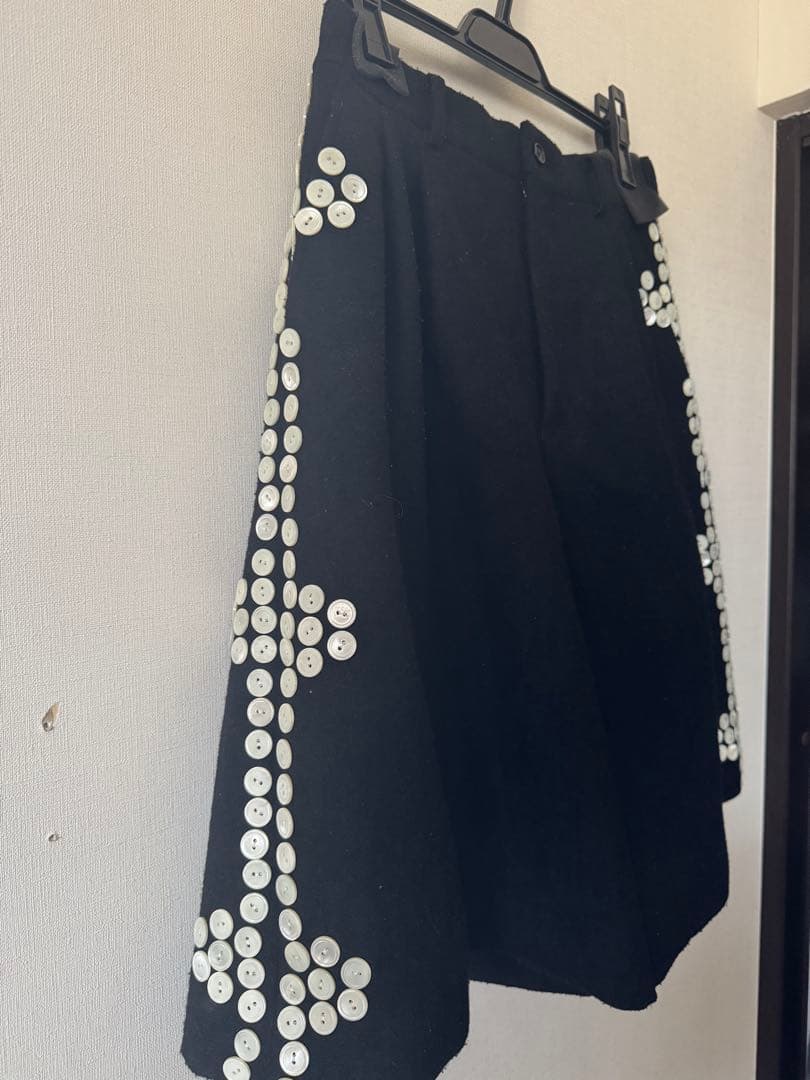 COMME des GARCONS HOMME PLUS フレアショーツ S 黒