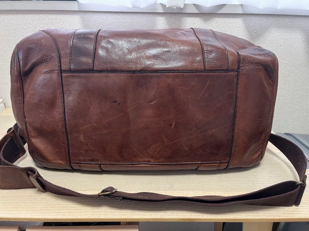 ラルフローレン 本革 レザー ダッフルバッグ ブラウン ボストンバッグ
