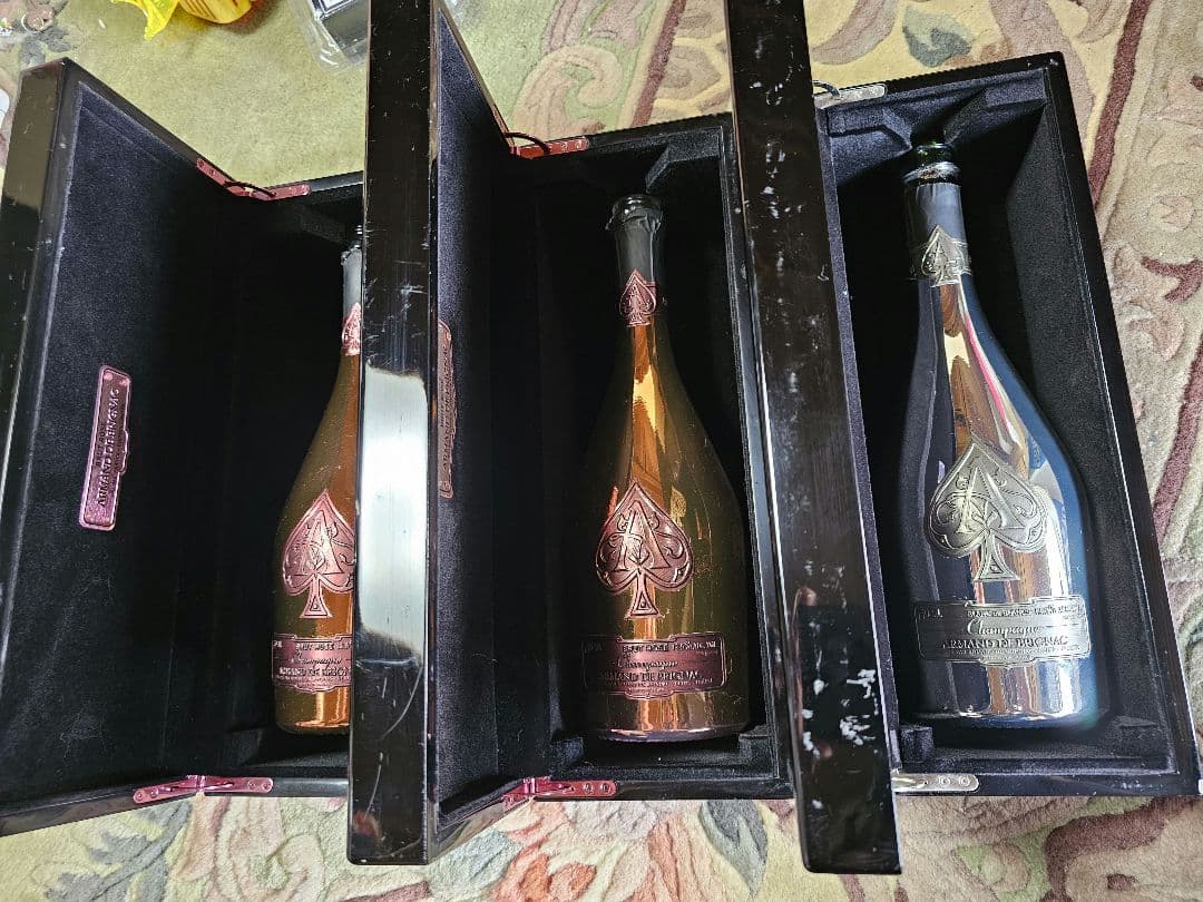 アルマンド シャンパン 3本セット空ボトル