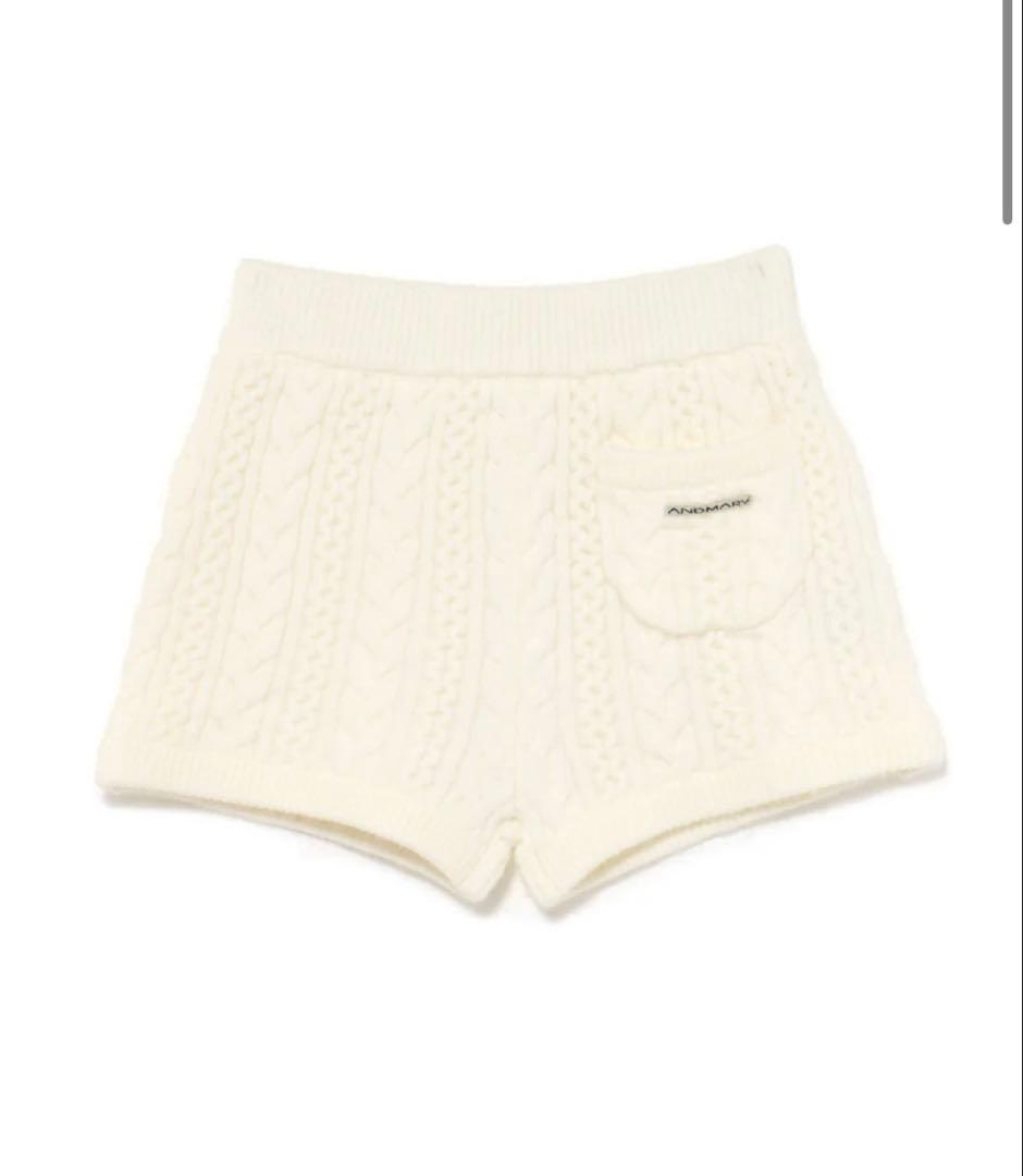 即日発送ホワイトMary knit pants andmary