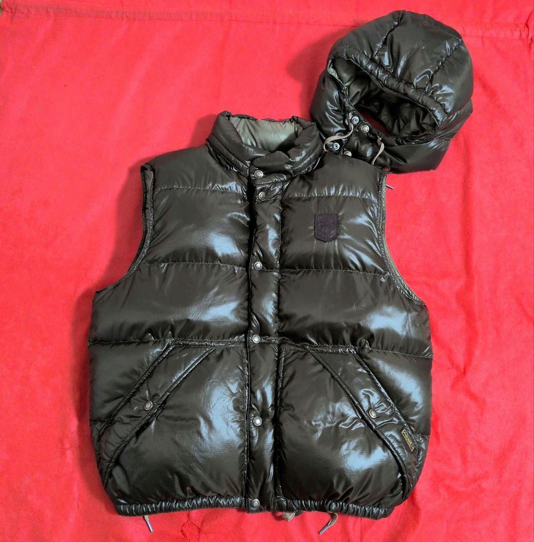 【希少☆レア】Polo Ralph Lauren レザーパッチ ダウンベスト