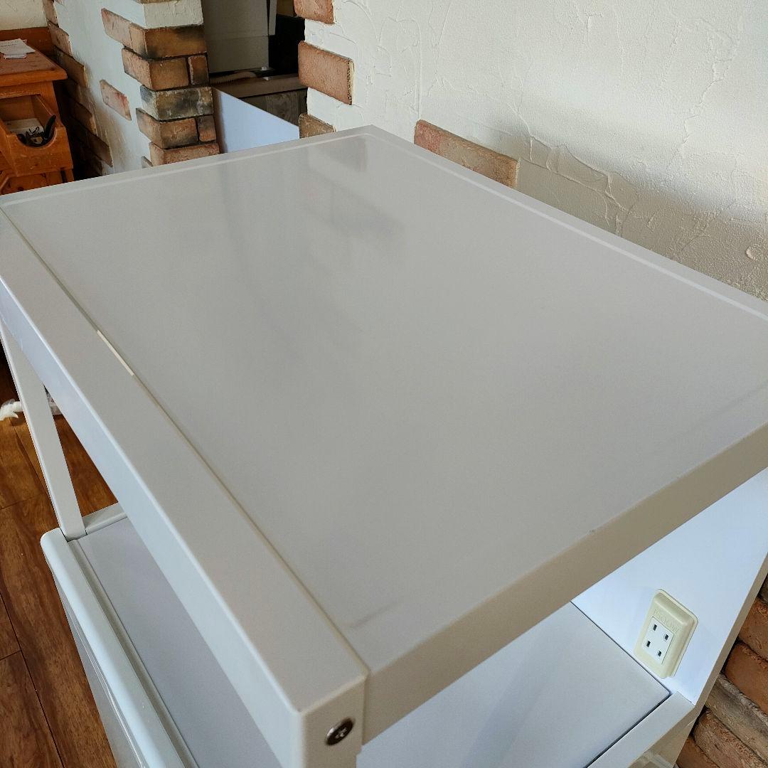 エムケー精工　キッチン収納庫　米びつ付きレンジ台　CD-304　コンセント付き