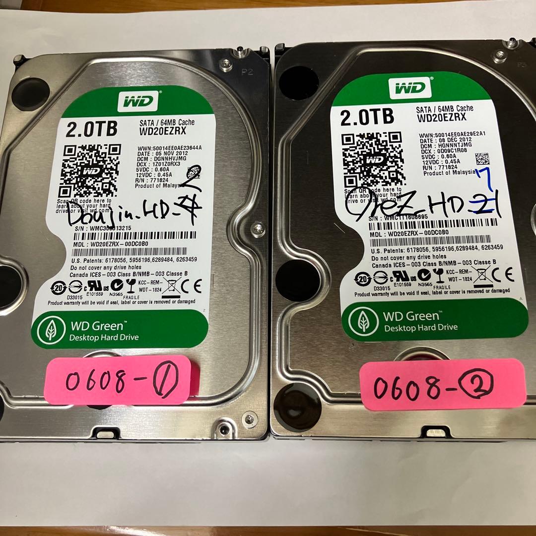 s*n様 Western Digital HDD WD20EZRX 2TB ×