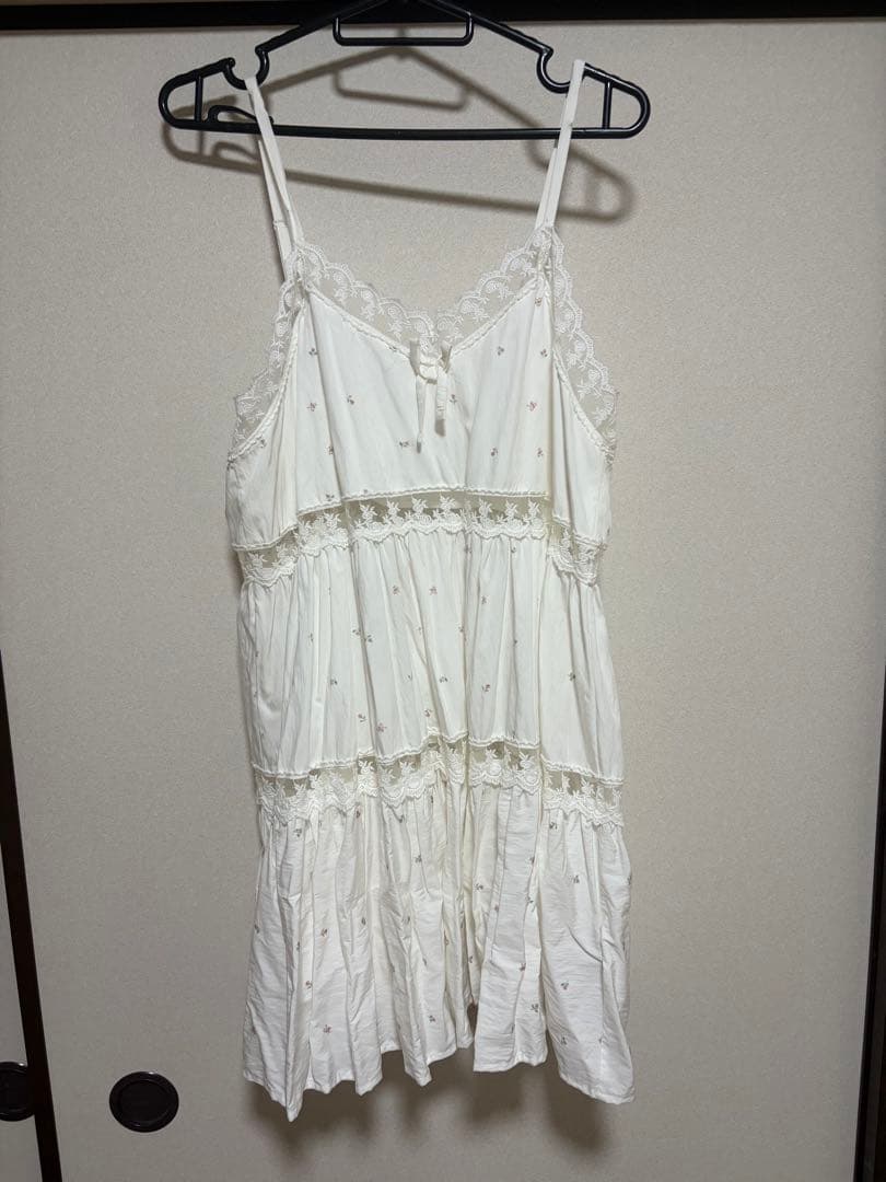 merryjenny メリージェニー　キャミワンピース　ピンク花柄