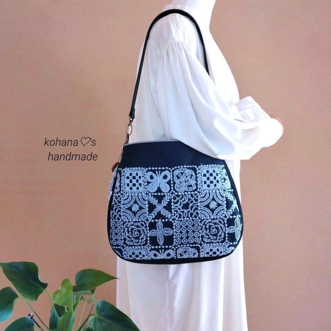 ハンドメイドஐ..ラウンドショルダーバッグ∂бミナペルホネン⚮̈