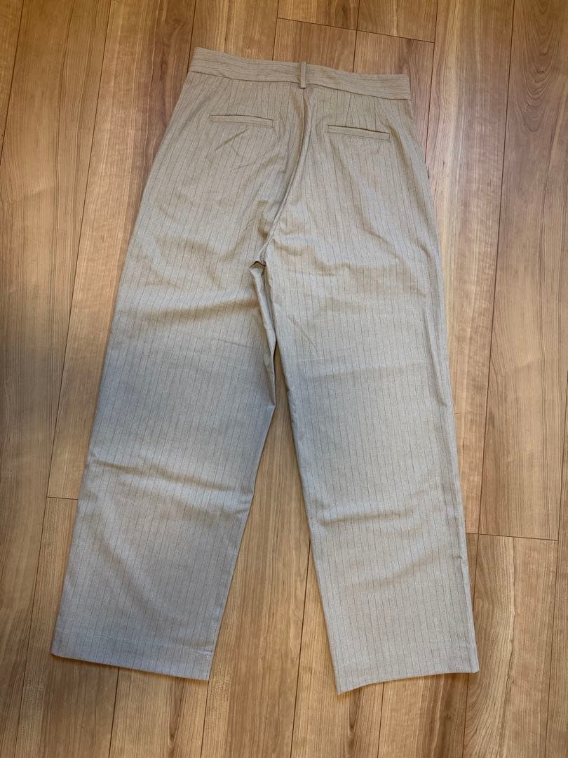 【新品】　CAMBIO（カンビオ）メンズ　ストライプワイドスラックス