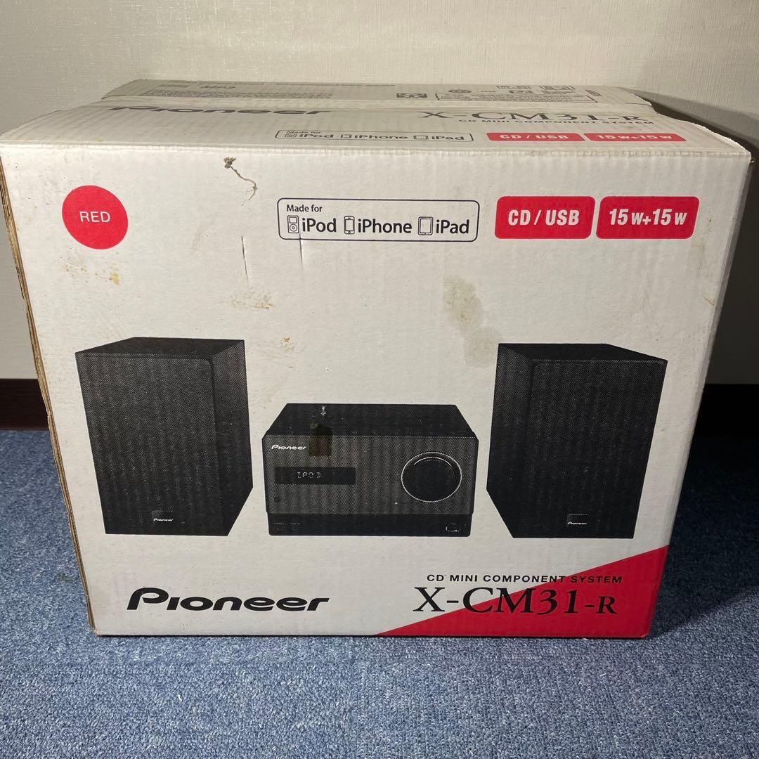 【美品・付属品完備】Pioneer X-CM31-R ミニコンポ レッド