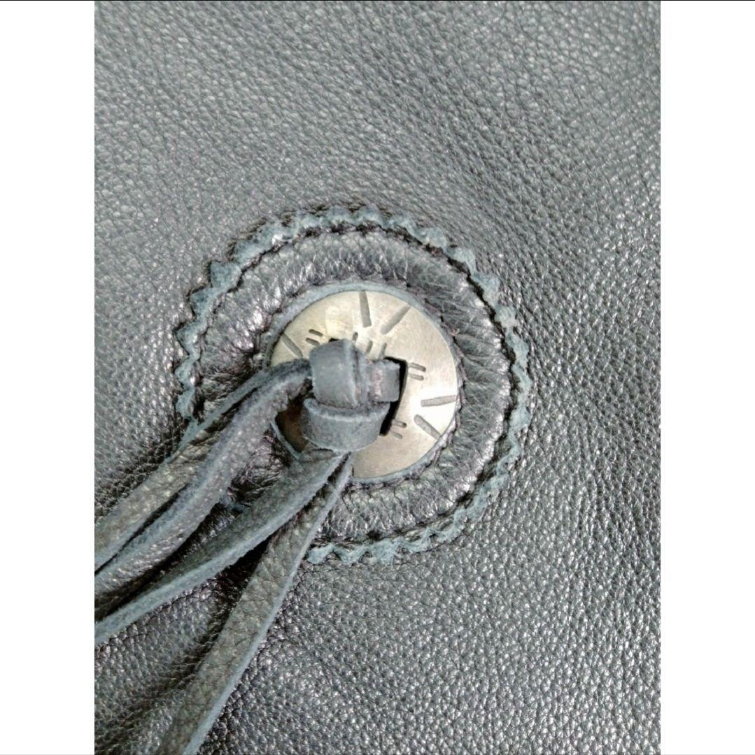 ラルフローレン　コンチョ・フリンジ付レザーショルダーバッグ