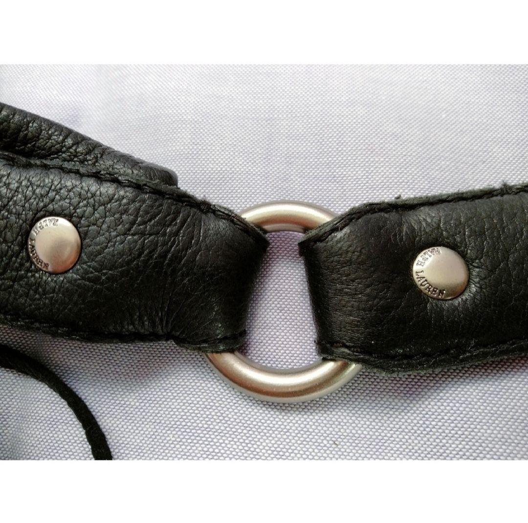 ラルフローレン　コンチョ・フリンジ付レザーショルダーバッグ