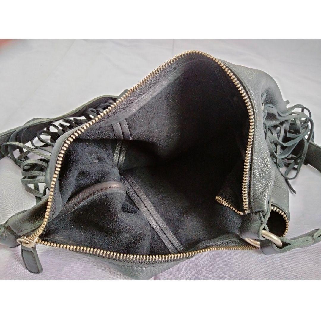 ラルフローレン　コンチョ・フリンジ付レザーショルダーバッグ