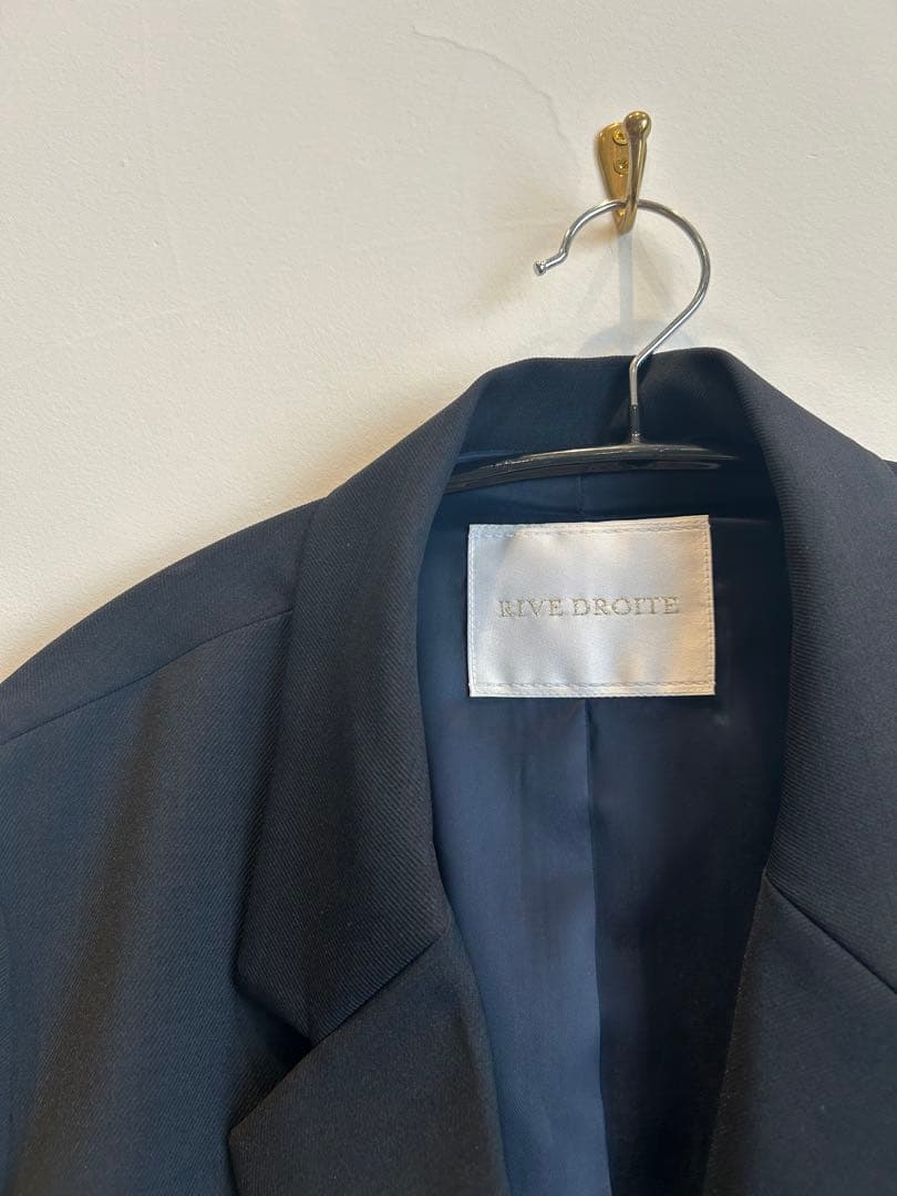 極美品★ リヴドロワ　ストレッチツイルテーラードジャケット