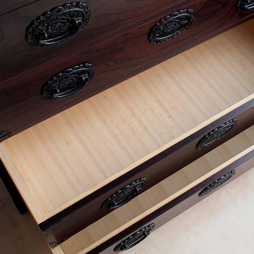 欅材 ワイドチェスト 150cm 整理箪笥 和箪笥 時代箪笥 ZR24263