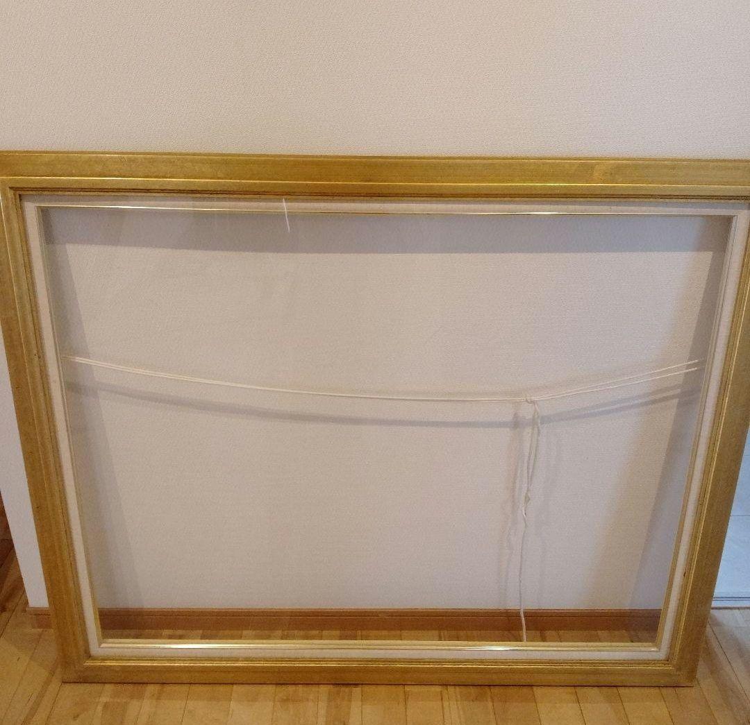 【のん】レトロ風　ゴールドの油彩額縁のみ 　特大サイズ