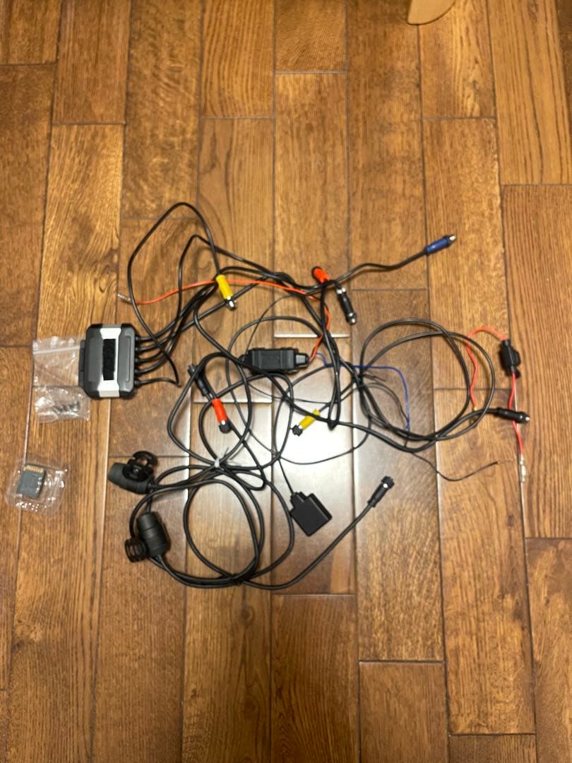 バイク用前後ドライブレコーダー配線キット付き