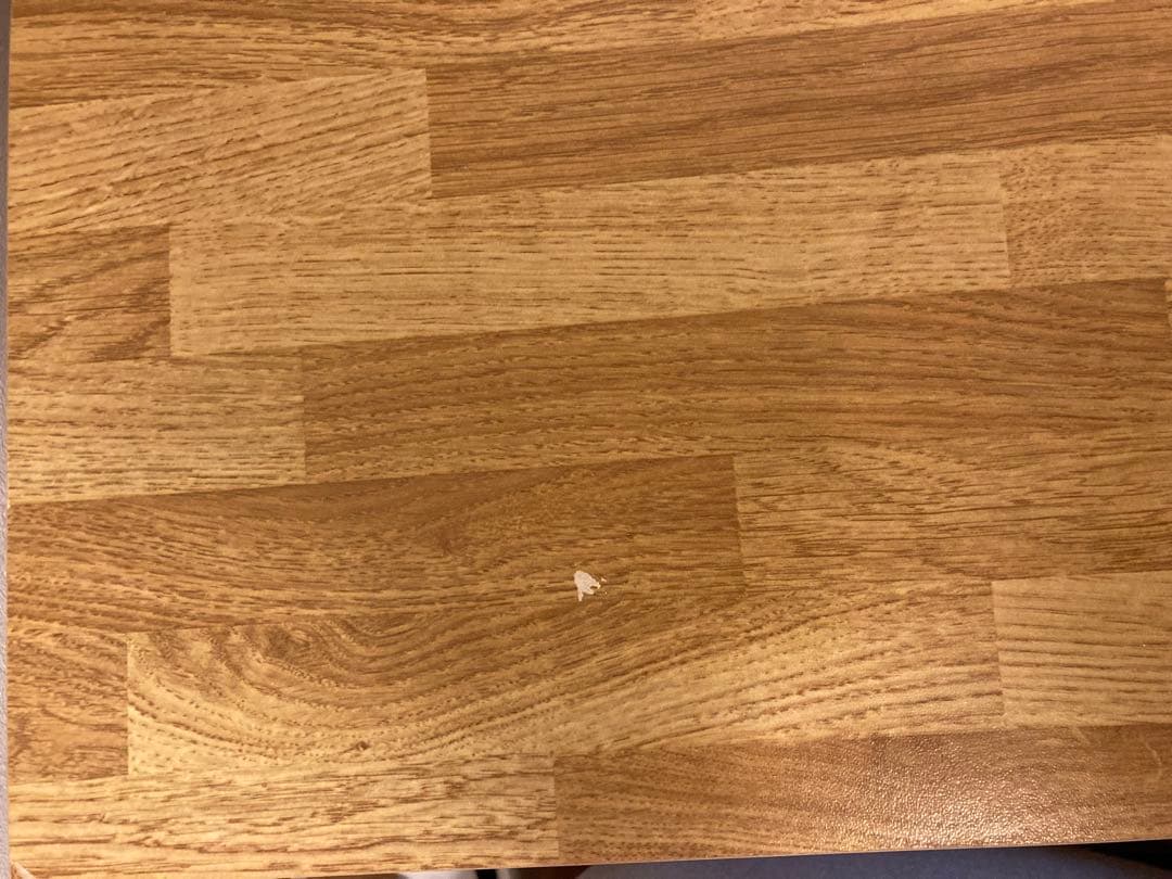 木目調のデスク 引き出し2つ付き