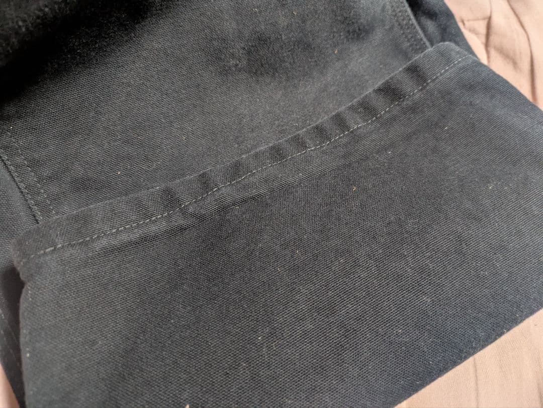 Carhartt 黒デニムオーバーオール 42×30