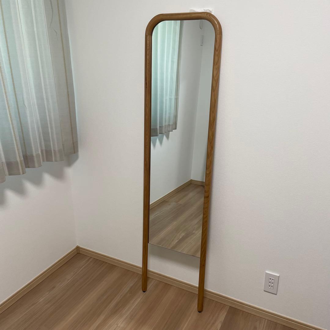 関家具 スタンドミラー スーク 姿見 鏡 オーク 新品 定価27500
