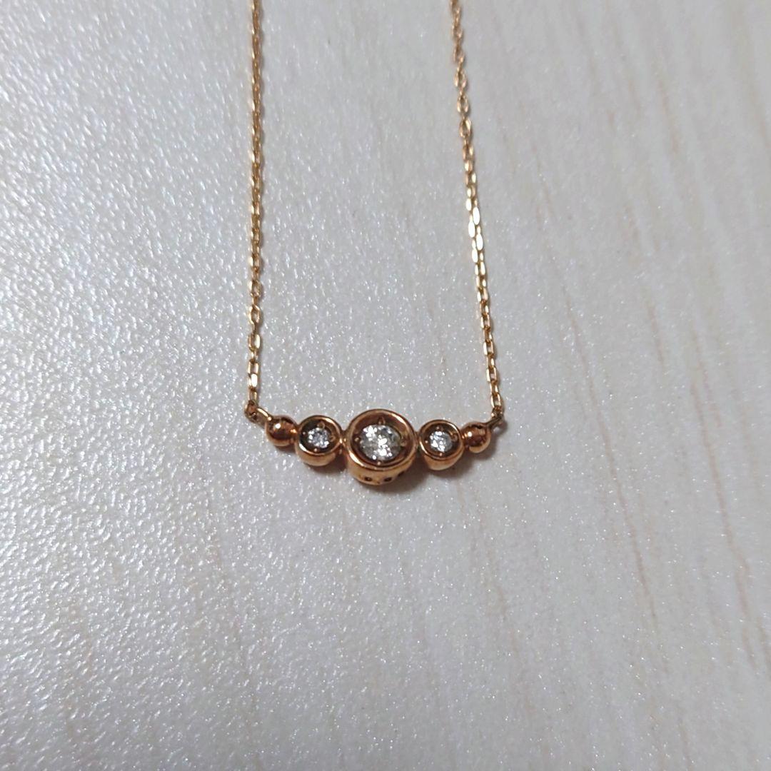 7*3様 festaria フェスタリア K10YG ダイヤモンド ネックレス