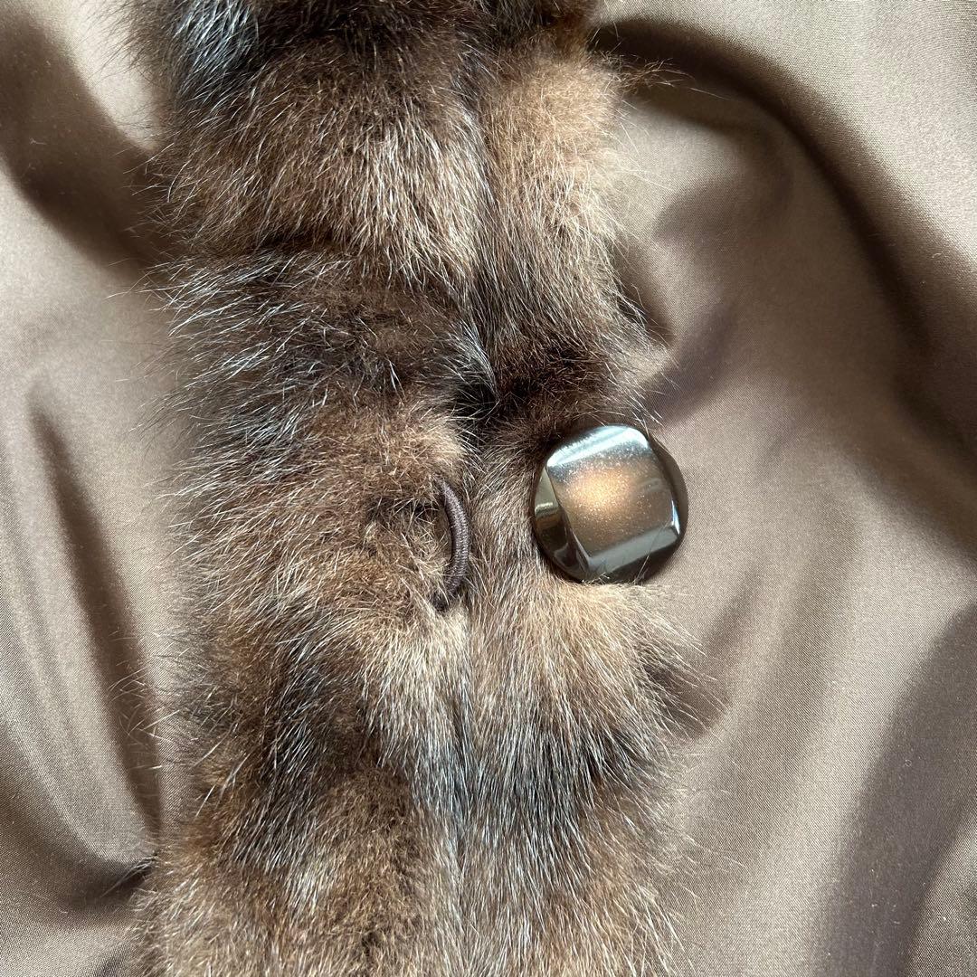 【新品・タグ付】ロリスファー コート シルク100% リバーシブル L ブラウン