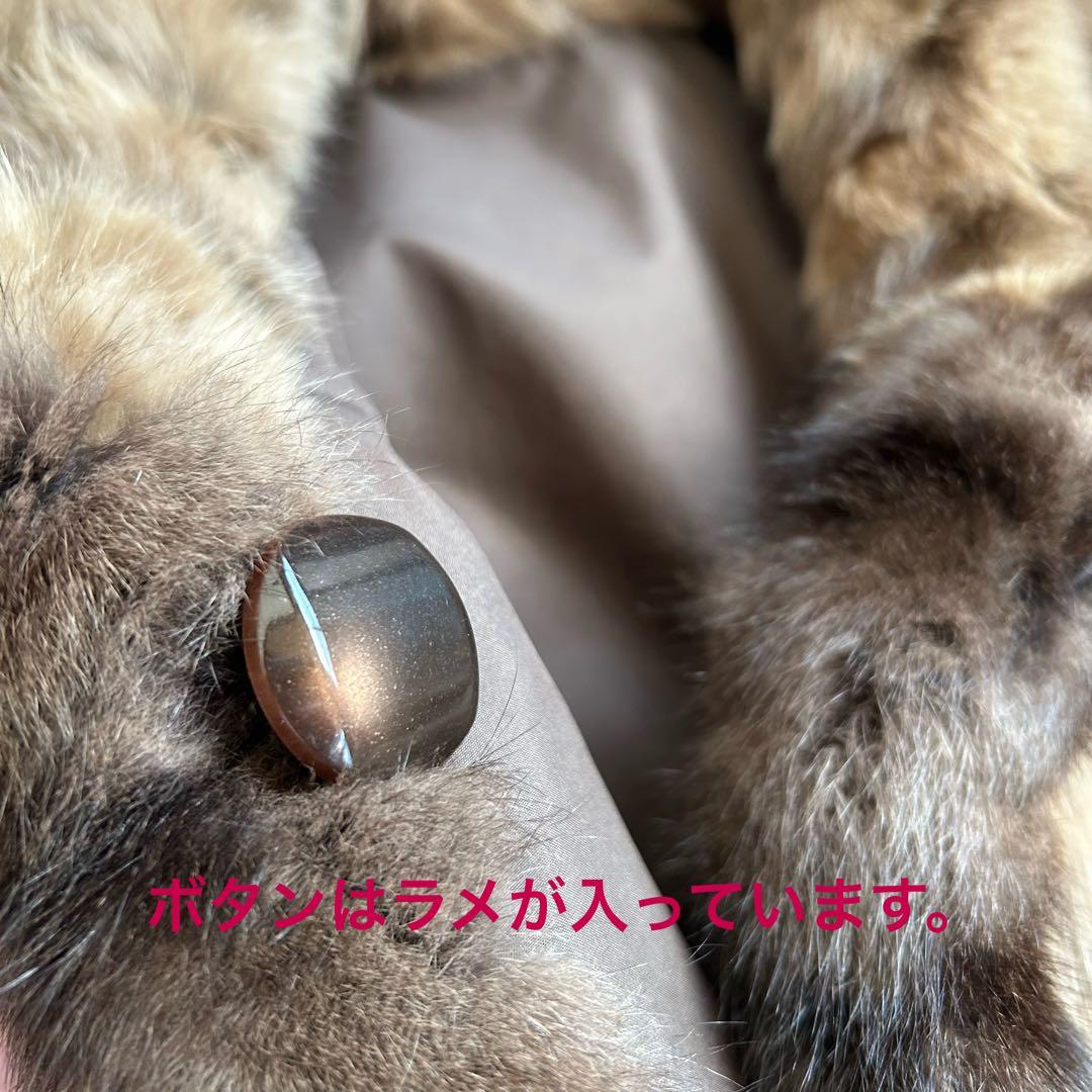 【新品・タグ付】ロリスファー コート シルク100% リバーシブル L ブラウン