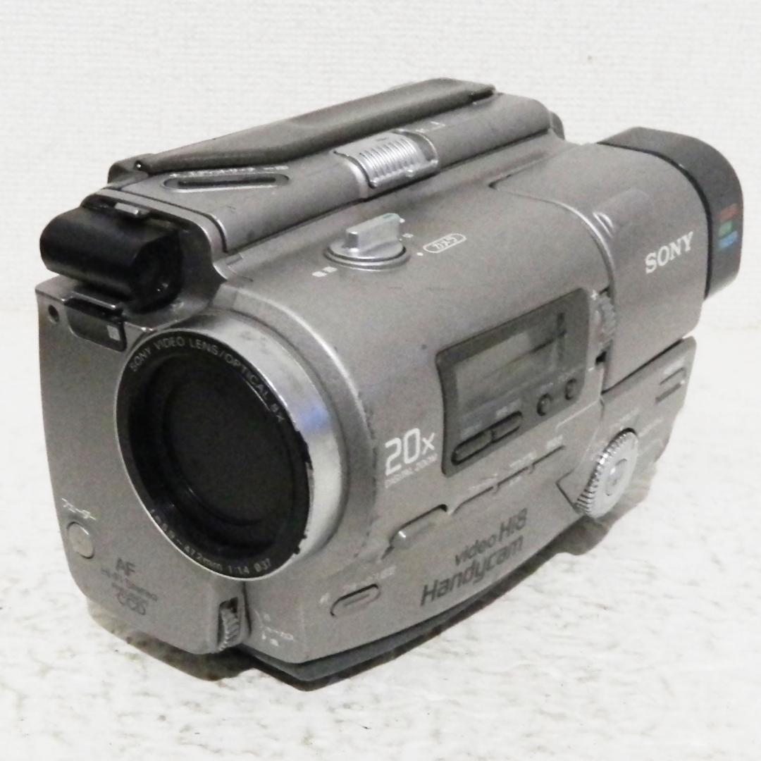 動作品 Sony CCD-TR2 Hi8 8ミリビデオカメラ ダビングなどに