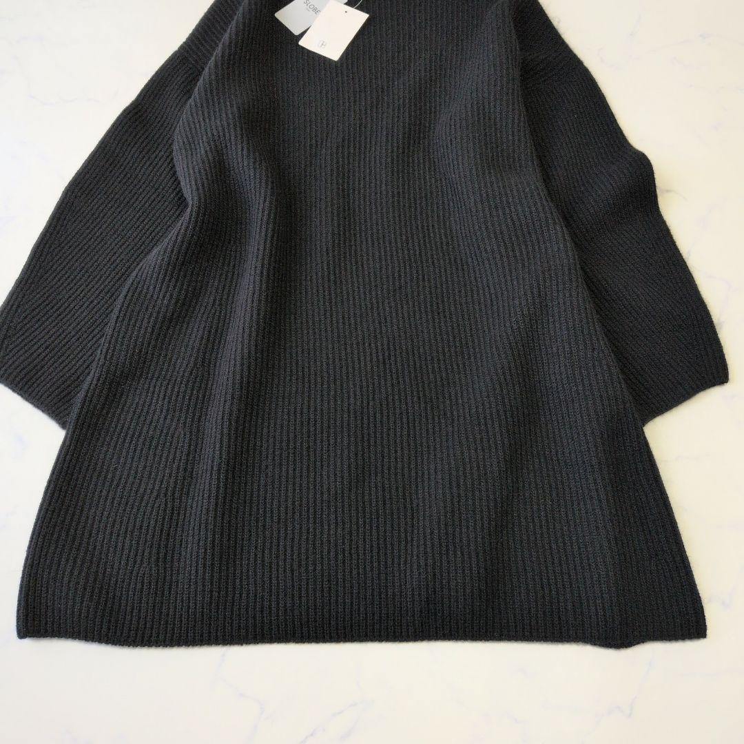 【新品】スローブイエナ ファインウールニットミニワンピース ブラック F