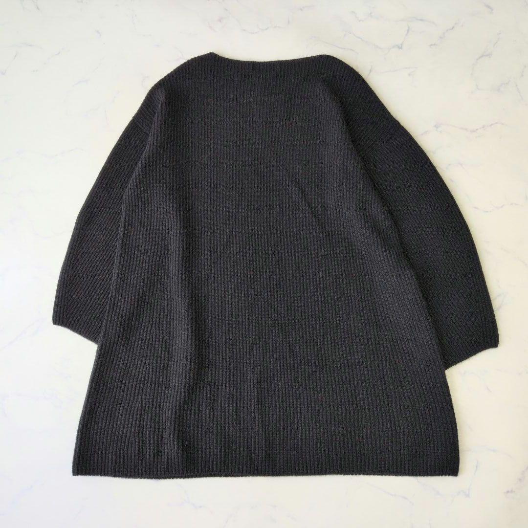 【新品】スローブイエナ ファインウールニットミニワンピース ブラック F