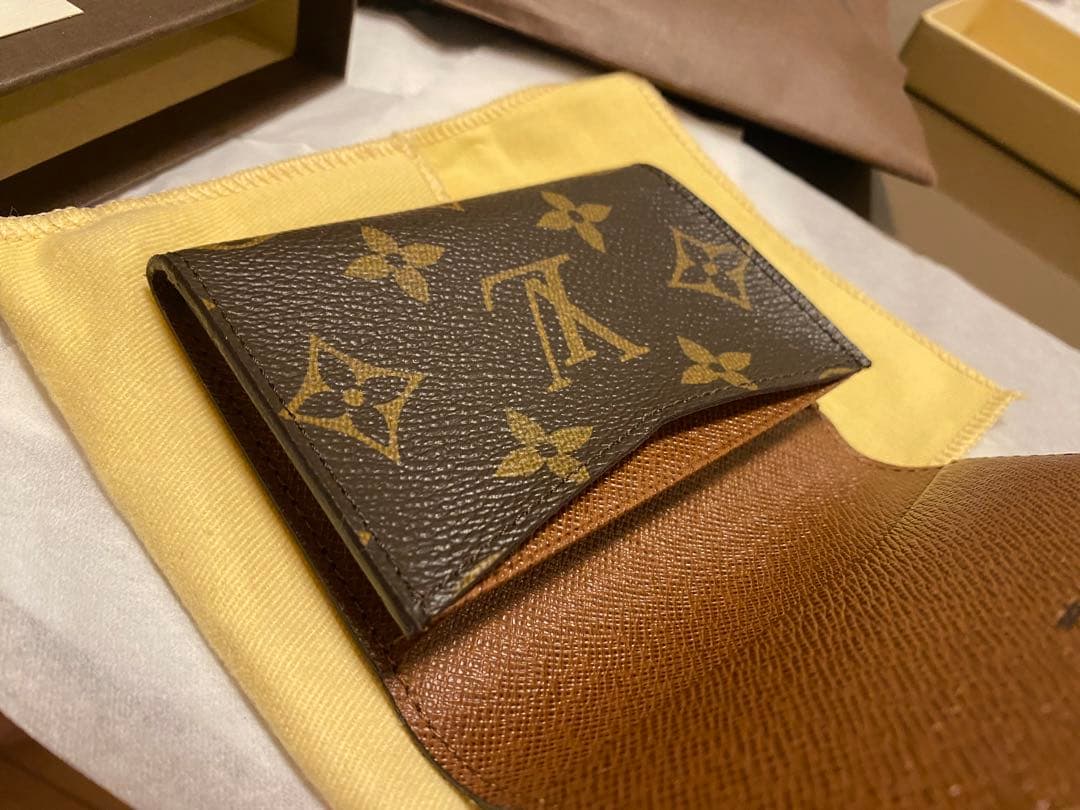 LOUIS VUITTON Carte Visite ブラウン