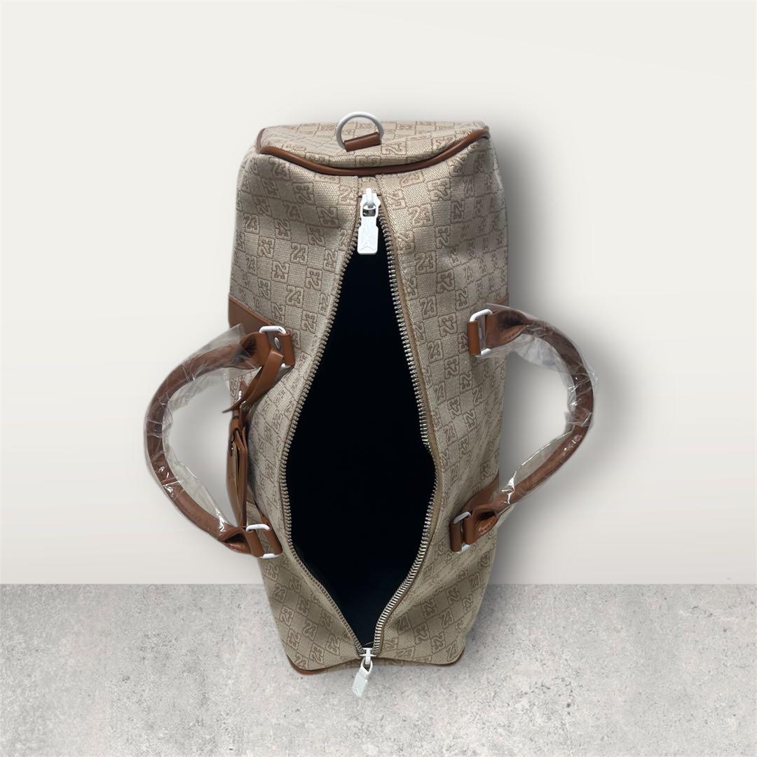 ジョーダン　モノグラム ボストンバッグ　ベージュ　未使用