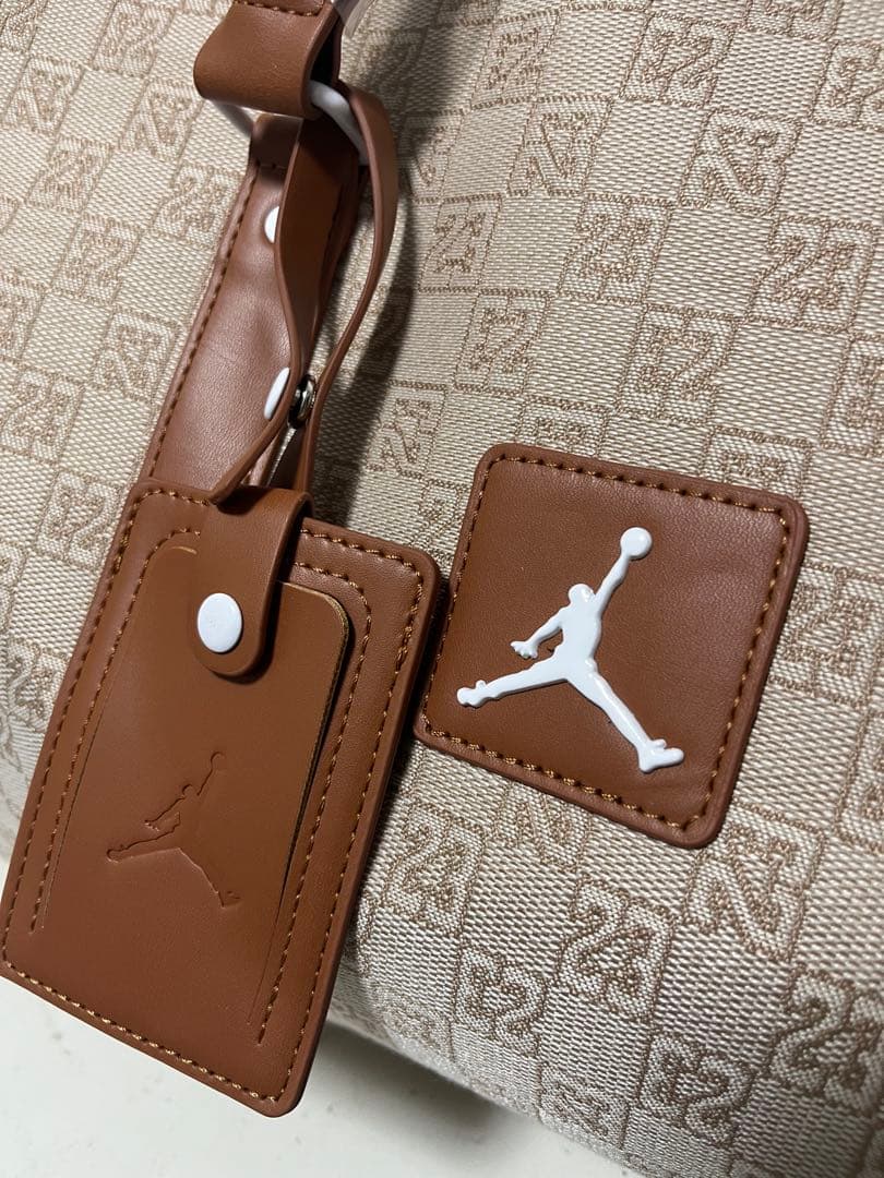 ジョーダン　モノグラム ボストンバッグ　ベージュ　未使用