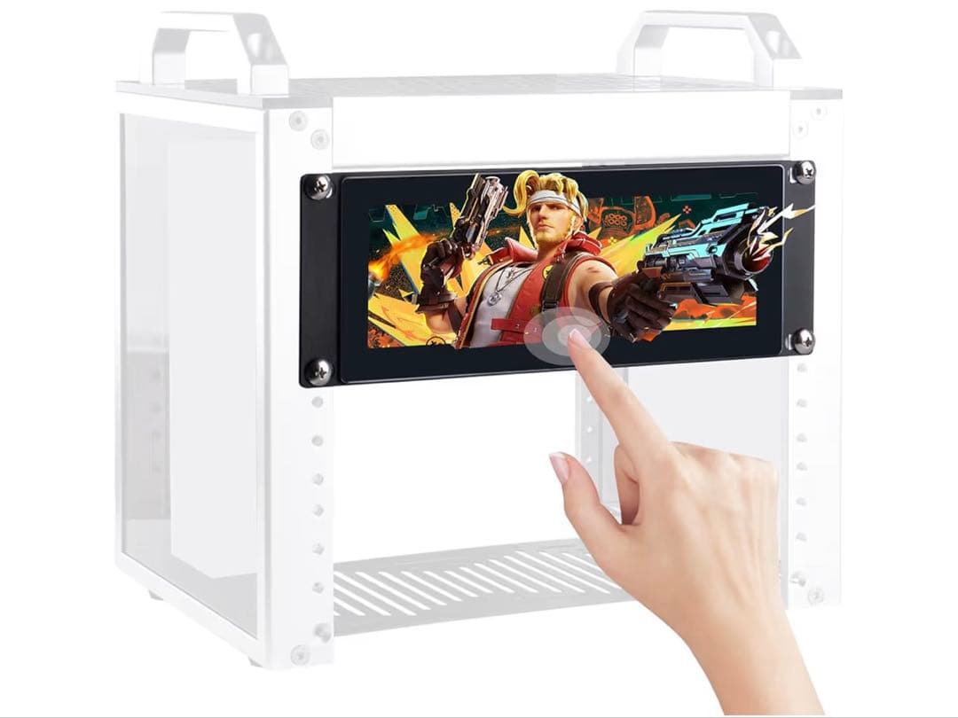 1280 x 400 静電容量式タッチスクリーン ラックマウントモニター