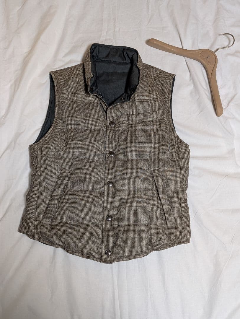 j kato【美品】ブルネロクチネリ リバーシブル ダウンベスト S