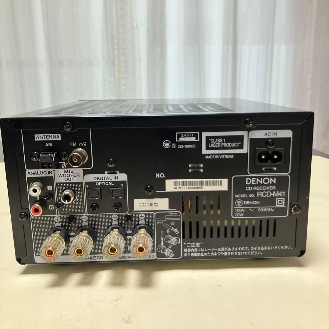DENON CDレシーバー RCD-M41K 整備動作品 2021年製
