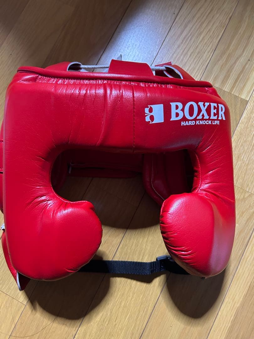 （美品）BOXERヘッドギア レッド　m