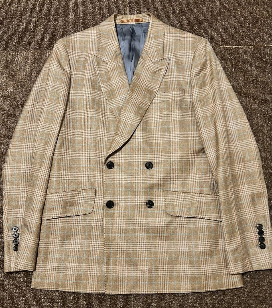 7*d様 レア　ポールスミス　25SS ファンシーチェック　ダブルブレストジャケ