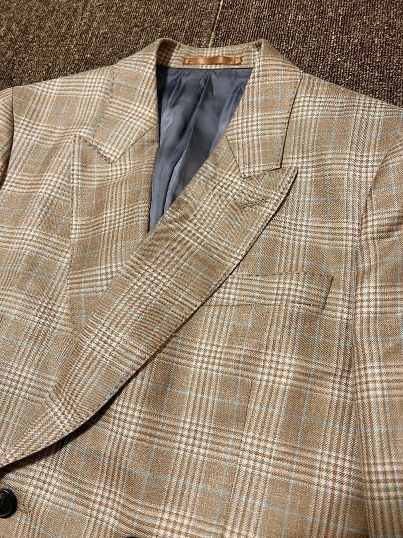 7*d様 レア　ポールスミス　25SS ファンシーチェック　ダブルブレストジャケ