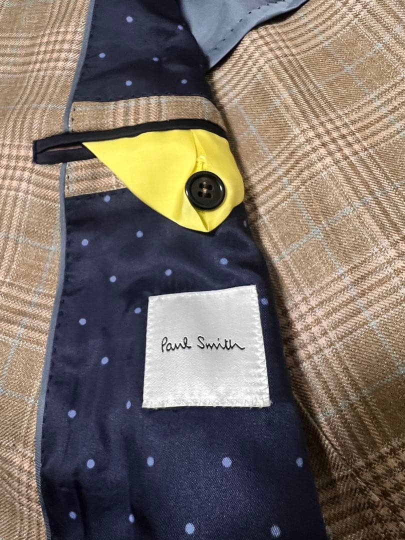 7*d様 レア　ポールスミス　25SS ファンシーチェック　ダブルブレストジャケ