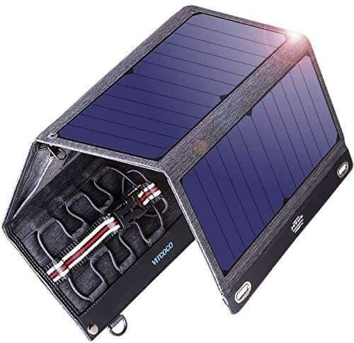 ソーラーチャージャー 29W 2USBポート+12V DC ソーラー充電器