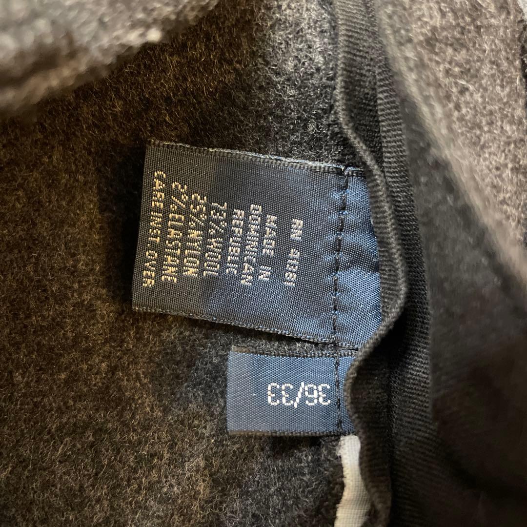 ラルフローレン フランネル ウール パンツ グレー スラックス ツータック