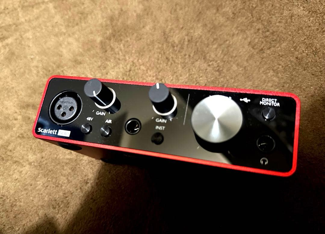 【送料込】DTM Focusrite Scarlett Soloインターフェース
