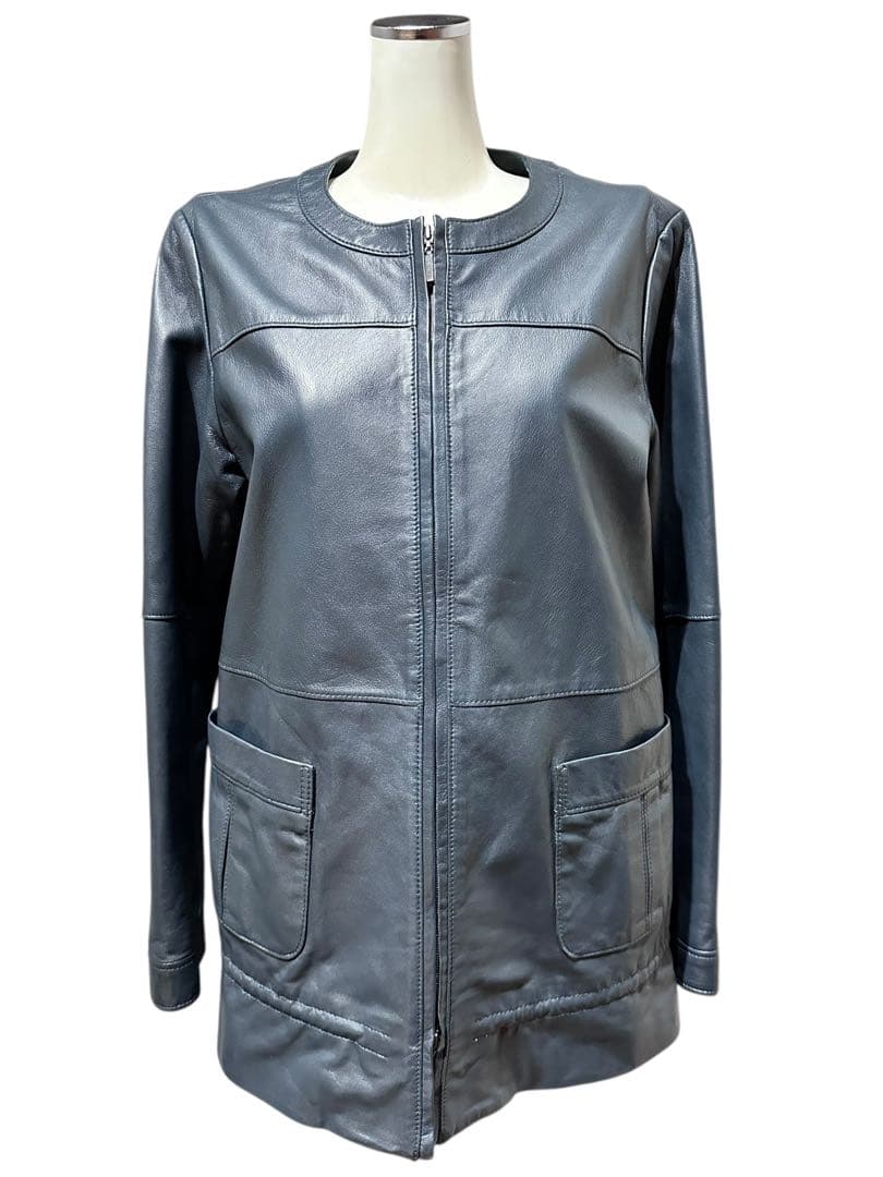 11号 大きいサイズ！極美品！最高級 レリアン 本革 羊革 ラムレザージャケット