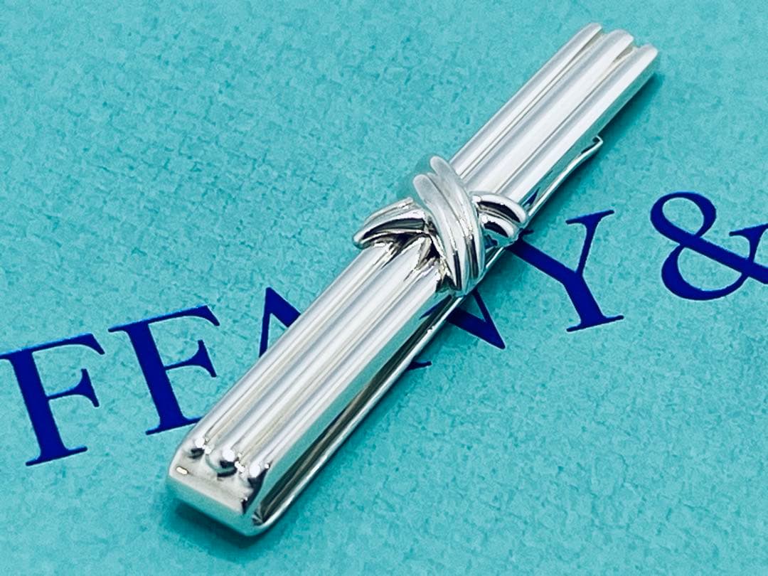 c828 美品　ティファニー　1992 シグネチャー　ネクタイピン　925