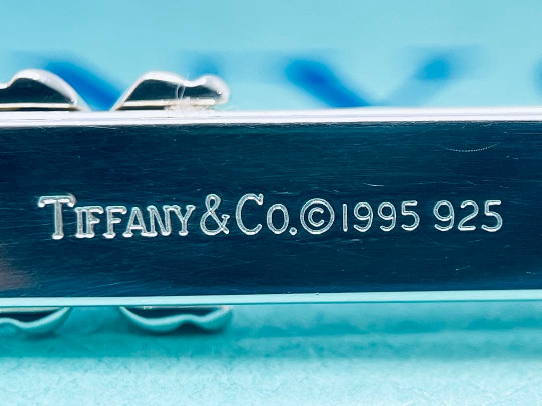 c828 美品　ティファニー　1992 シグネチャー　ネクタイピン　925